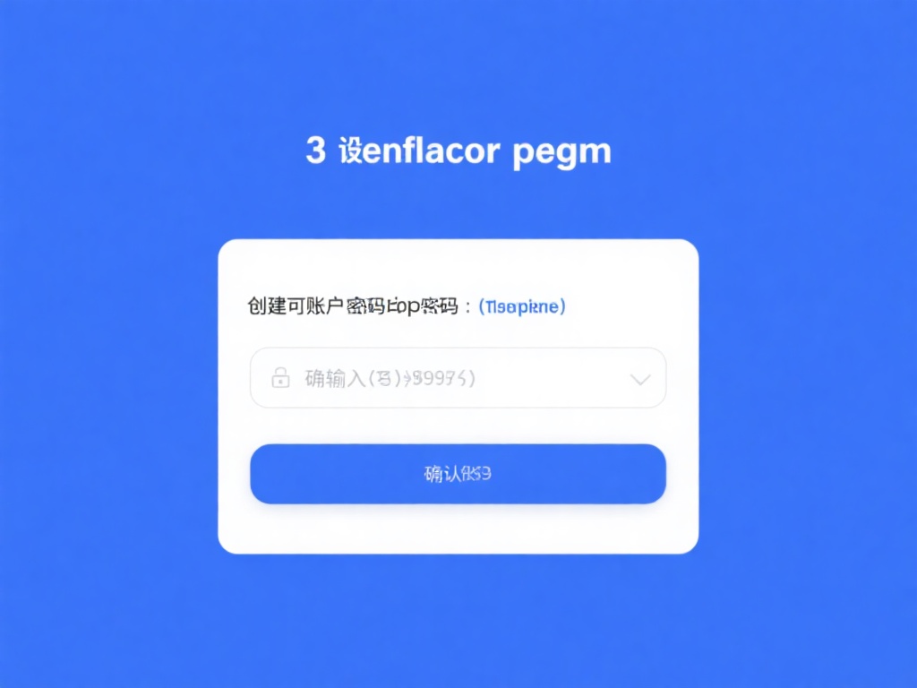 3.&nbsp;设置账户密码：
创建一个足够复杂的密码，并