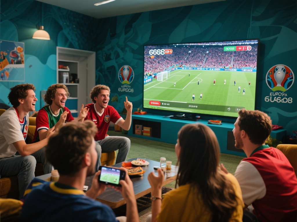 以去年欧洲杯决赛为例，不少球迷通过6688体育直播